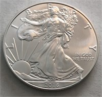 2016 UNC America Silver Eagle Dollar