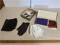 Lot of hankies & gloves- see pictures