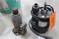 Sump Pump & Bottle Jack