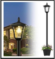 Solar Outdoor Light with Planter