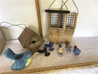 Bird decor/ bird house & bird feeders
