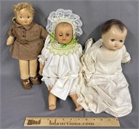 3 Vintage Dolls