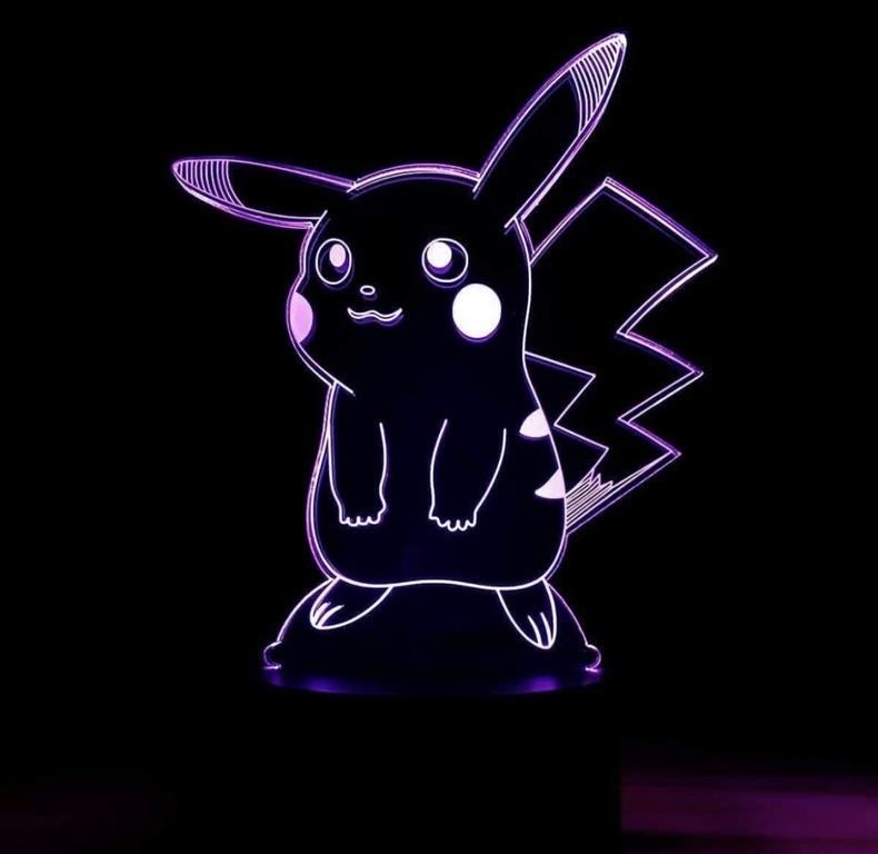 3D LED Pokémon usb light