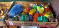 Box of various toys