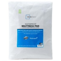 Queen  Sz Q Mainstays Waterproof Mattress Pad  80
