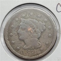 1851 LARGE CENT