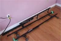 Adjustable Metal Bed Rails with Supports