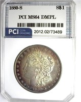1880-S Morgan MS64 DMPL LISTS $525