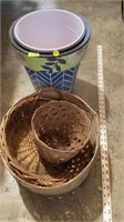 Flower, pots, and baskets