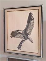 Brandt Carter 1976 Eagle Print Framed