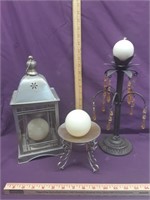 3 Decorative Candle Holders