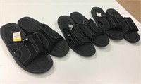 3 Pairs Men's Size 10/11 & 12/13 Slip On Sandals