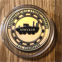 Stryker Brigade Combat Team Challenge Coin in Case