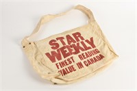 STAR WEEKLY "FINEST READING VALUE" CANVAS BAG