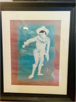 *Signed Picasso* VTG "White Clown" Lithograph