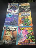 6 Comics-Avengers,Legion, Heroes, Conan, XMan