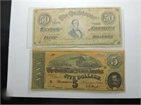 Repro 1864 & 1861 Confederate Notes