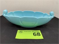 Abingdon Pottery Teal Scroll Bowl 533