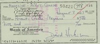 David Hedison signed check
