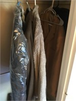 Mens Suits & Jackets In Front Closet