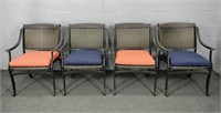 4x The Bid Heavy Metal Synthetic Wicker Chair