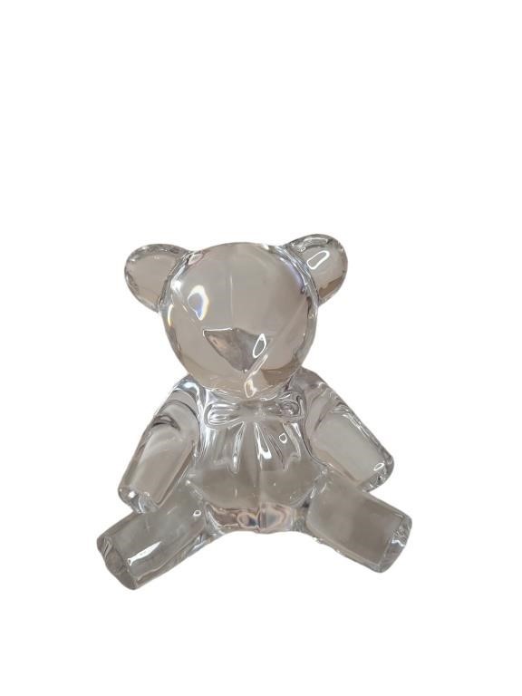 Ralph Lauren Glass Teddy Bear Paperweight