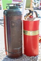 2 FIRE EXTINGUISHERS, ONE IS OLD STYLE EASTMAN