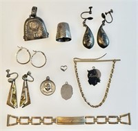 Sterling silver and gold filled jewelry lot