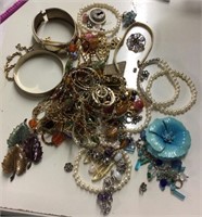 Group of costume jewelry