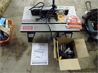 Ryobi Router Table with Router and Accessories