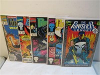 Marvel Lot 5 Punisher Comic Books War Journal