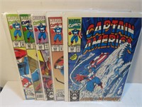 Marvel Lot 5 Captain America Comic Books