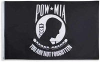 POW MIA BLACK 3x5FT FLAG YOU ARE NOT FORGOTTEN US