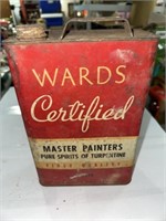 VINTAGE WARDS TURPENTINE CAN