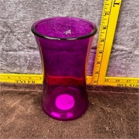 Flashed Purple Glass Vase