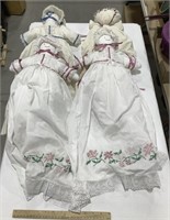 4 handmade dolls