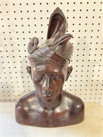 Wood Carved Bust