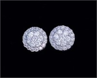 0.6ct Natural Diamond Earrings 18K Gold