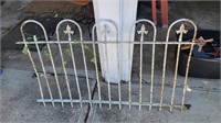 Steel fence section