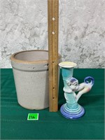Vtg Goebel Candle holder& crock pot