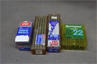 (4) BOXES CCI .22LR, (1) PARTIAL BOX REM .22LR