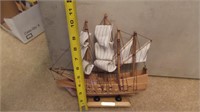 Schooney Model Ship by Heritage Mint *NO Box