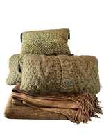 1-Leopard,
2-Sweater Pillows, 2-Restoration Throw