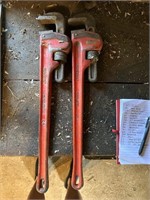 (2) 24" rigid Pipe Wrenches