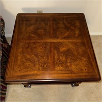 Wood End table, sz. 28" square X 23" Tall. Heavy