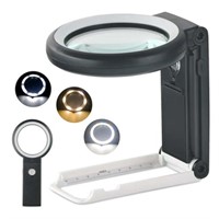 KIRKAS 10X 30X LED Magnifying Glass  Modes for Rea