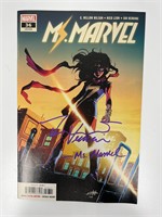 Autograph COA Ms Marvel Comics