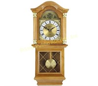 Bedford $237 Retail Clock Classic 26" Oak Finish