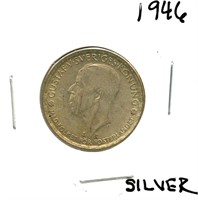 1946 Sweden Silver 1 Kroner
