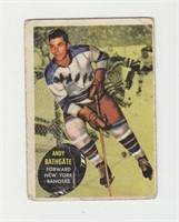 1961 Topps Andy Bathgate Hockey Card